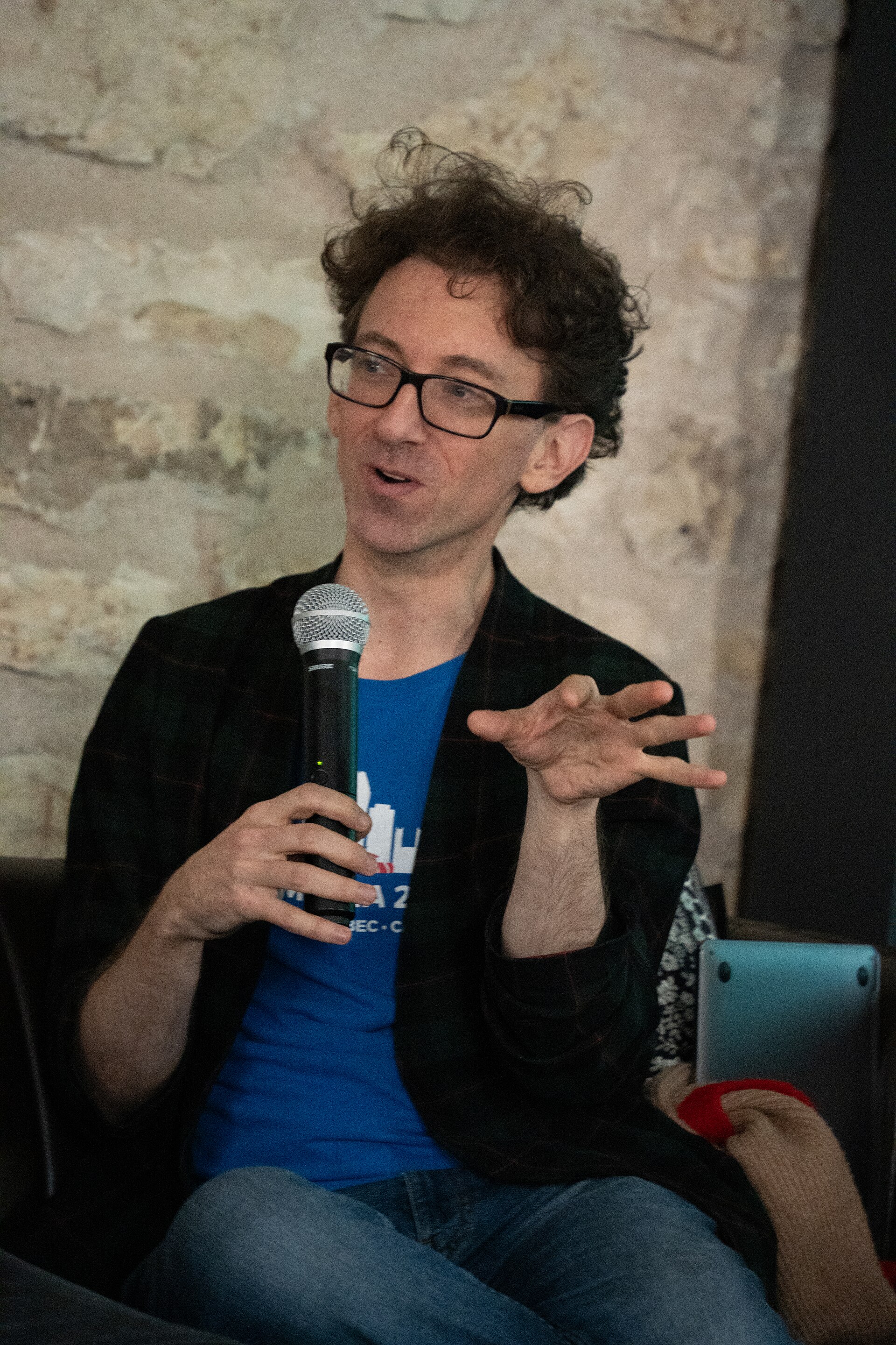 SJ Klein at Wikihaus at SXSW in Austin, Texas in March 2025