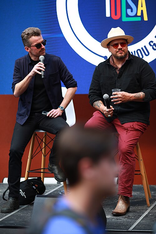 South by Southwest Conference, Austin, Texas, March 8, 2024 - Dylan Brodie and Sterlin Harjo