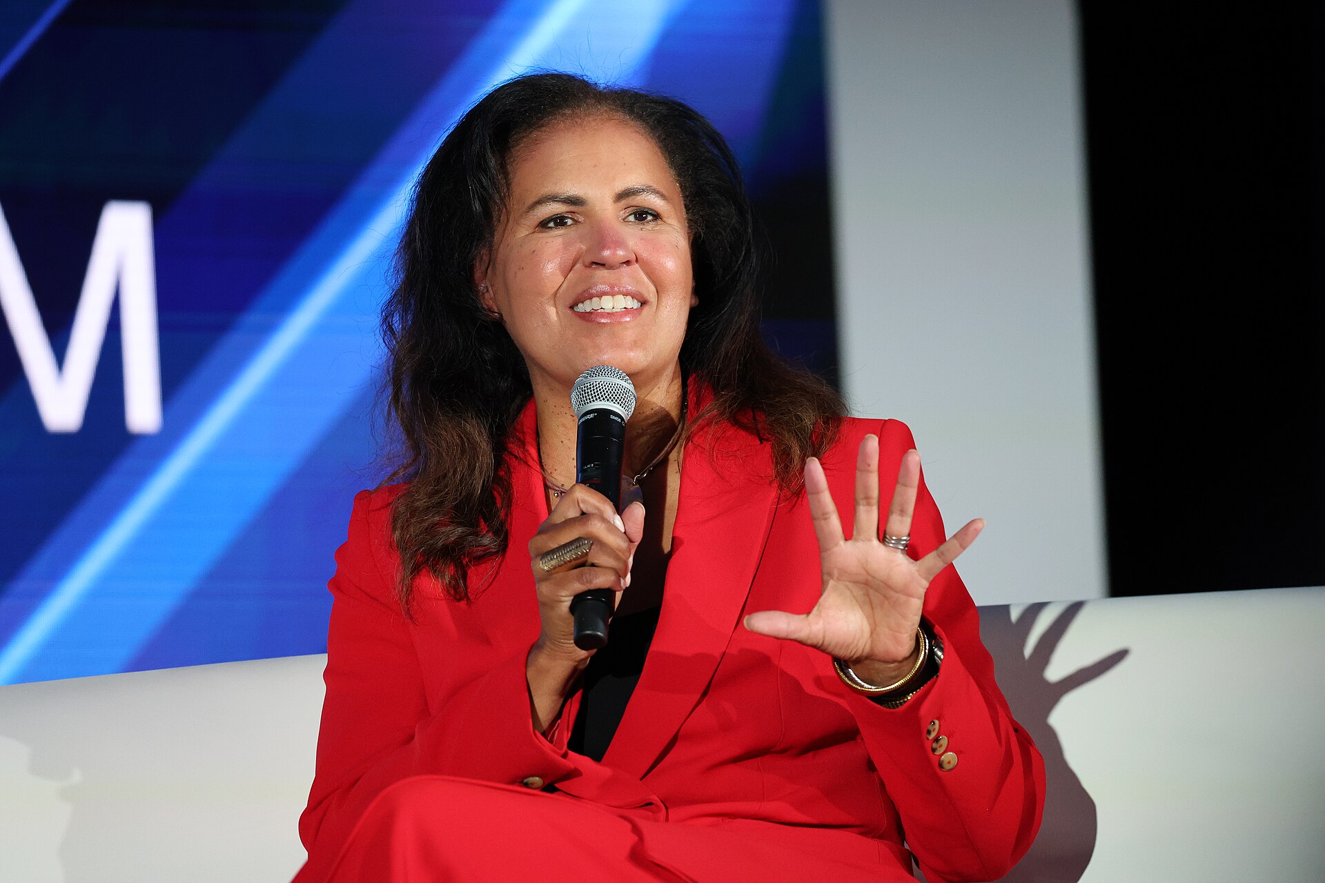 Safiya Noble, UCLA Professor, at Essence Festival of Culture 2025 in New Orleans, Louisiana in July 2025