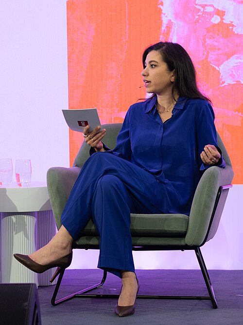 Salma Abdelaziz, International Correspondent with CNN, at the 2025 SXSW London festival in London, England.