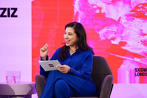 Salma Abdelaziz, correspondent and producer, at the SXSW London festival hosted in London, United Kingdom in June 2025