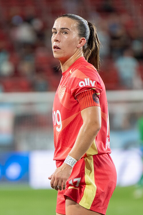 Sam Coffey during Gotham FC vs Portland Thorns FC on 26 Sep 2025