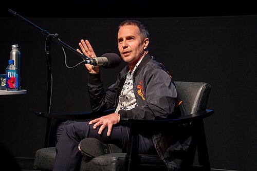 Sam Rockwell during Talk Easy live at the 2025 Tribeca Festival