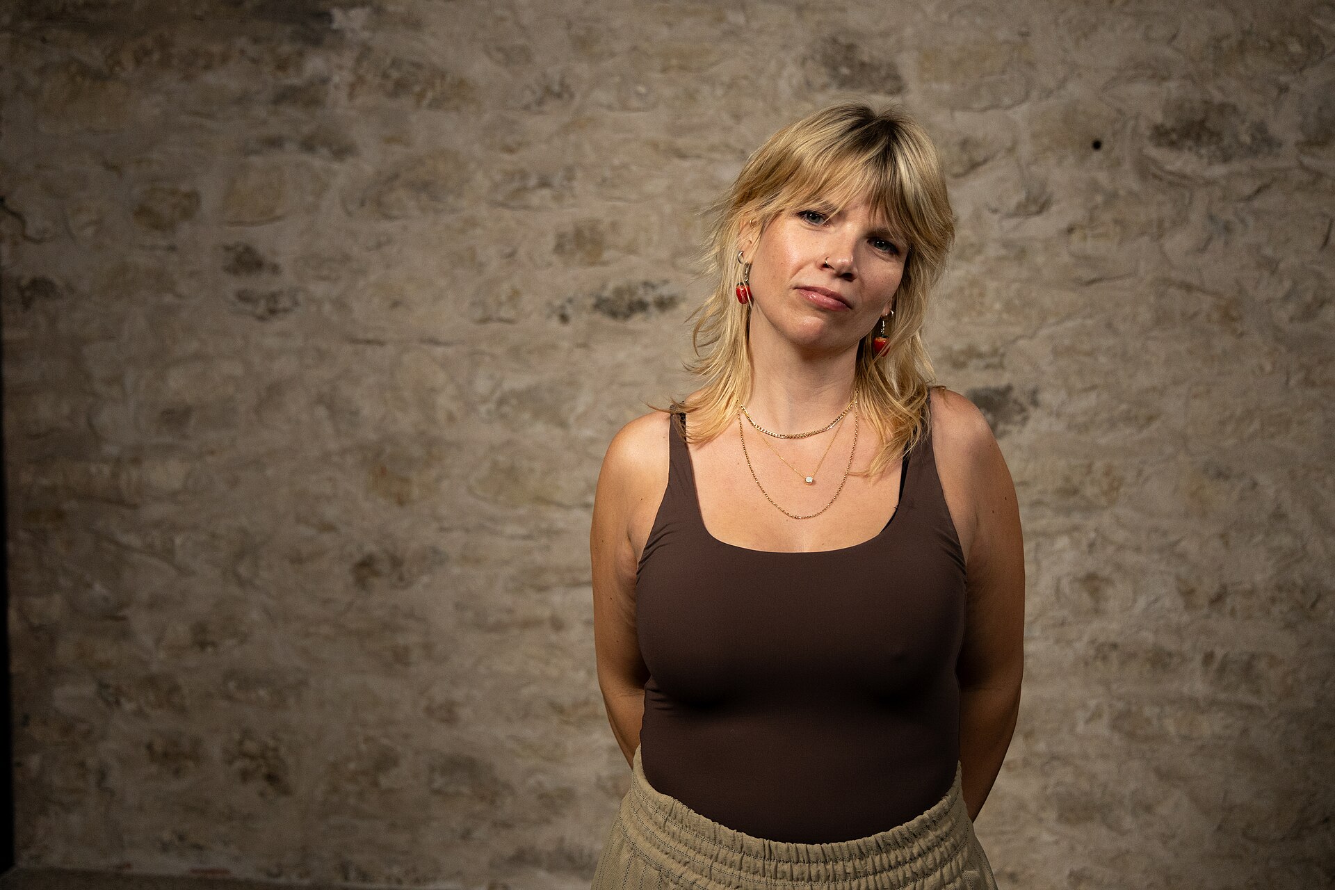 Samantha Cole, Samantha Cole, co-founder 404 Media, at the WikiPortraits studio at the 2025 SXSW Festival.