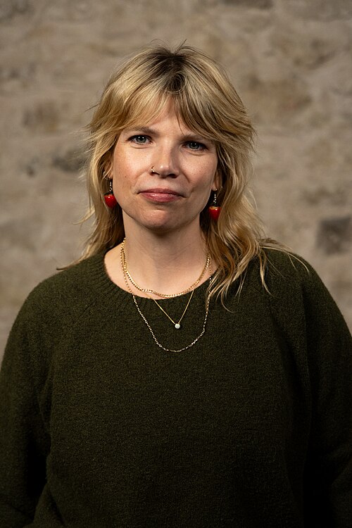 Samantha Cole, Samantha Cole, co-founder 404 Media, at the WikiPortraits studio at the 2025 SXSW Festival.