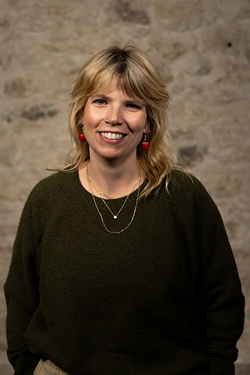 Samantha Cole, Samantha Cole, co-founder 404 Media, at the WikiPortraits studio at the 2025 SXSW Festival.