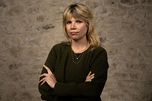 Samantha Cole, Samantha Cole, co-founder 404 Media, at the WikiPortraits studio at the 2025 SXSW Festival.