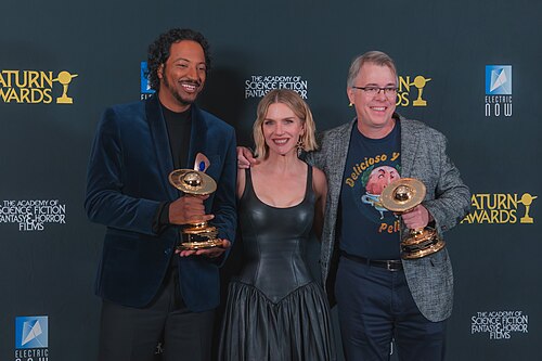 Samba Schutte, Rhea Seehorn, & Vince Gilligan at the 53rd Saturn Awards