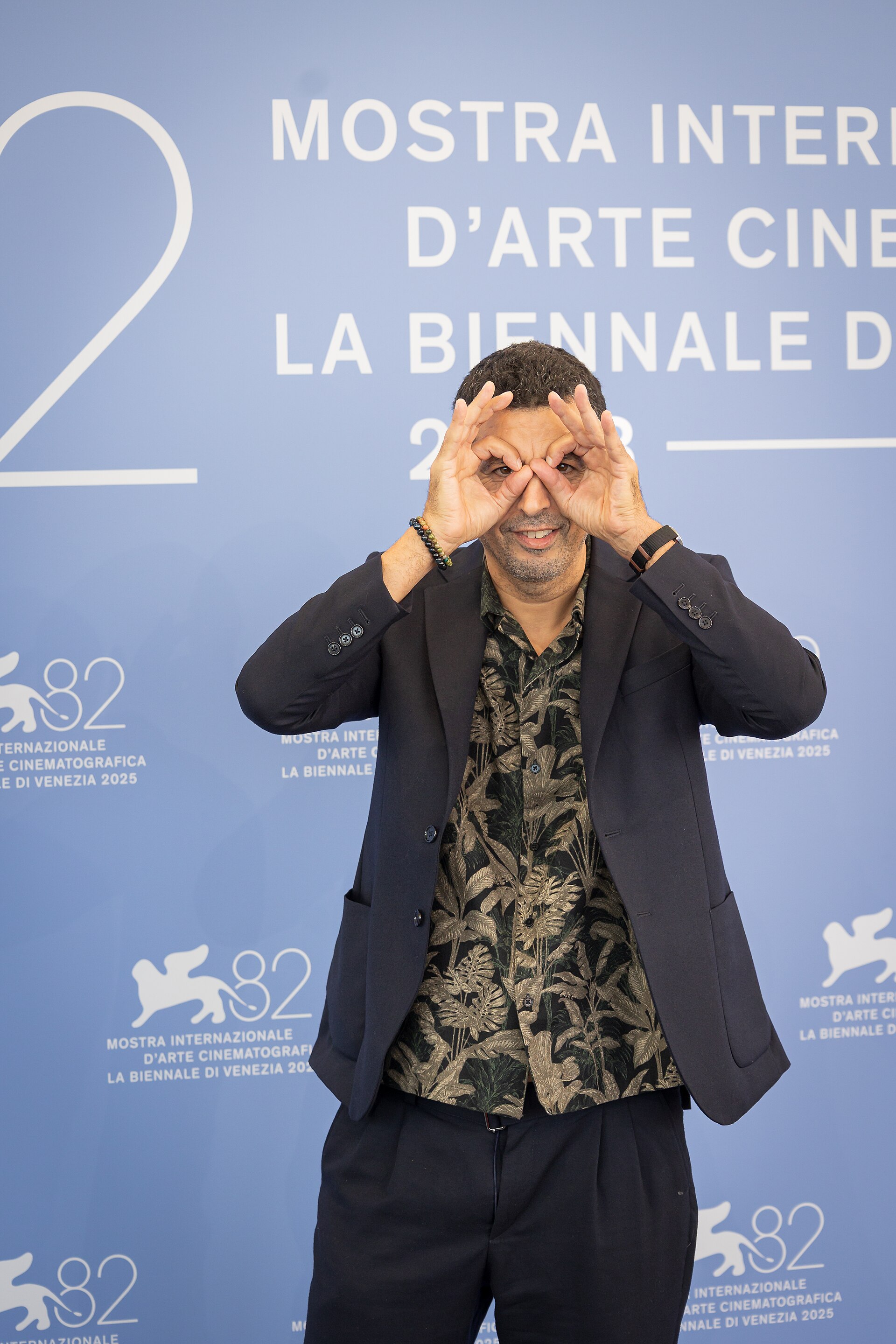 Samir Guesmi, director and actor, at 82nd Venice International Film Festival in Venice, Italy for the film grand ciel.