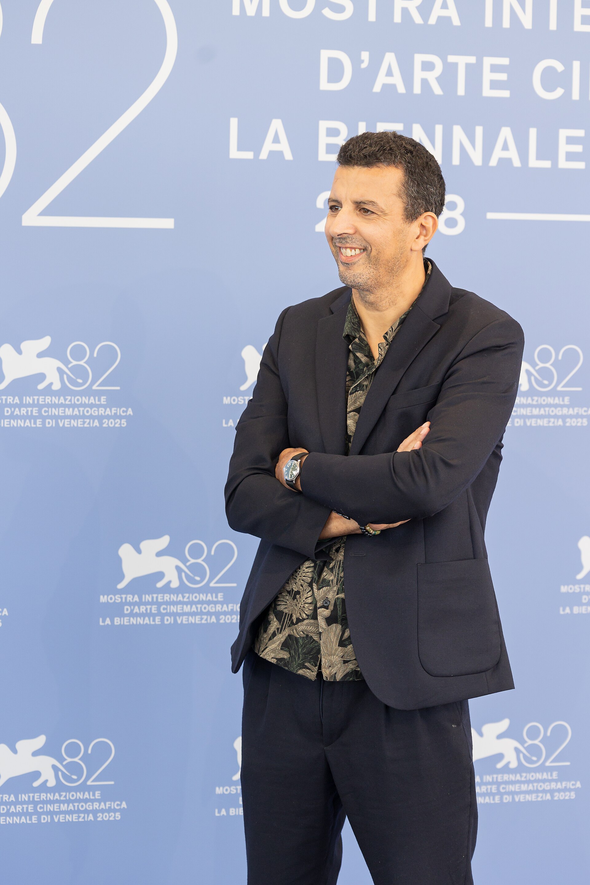 Samir Guesmi, director and actor, at 82nd Venice International Film Festival in Venice, Italy for the film grand ciel.