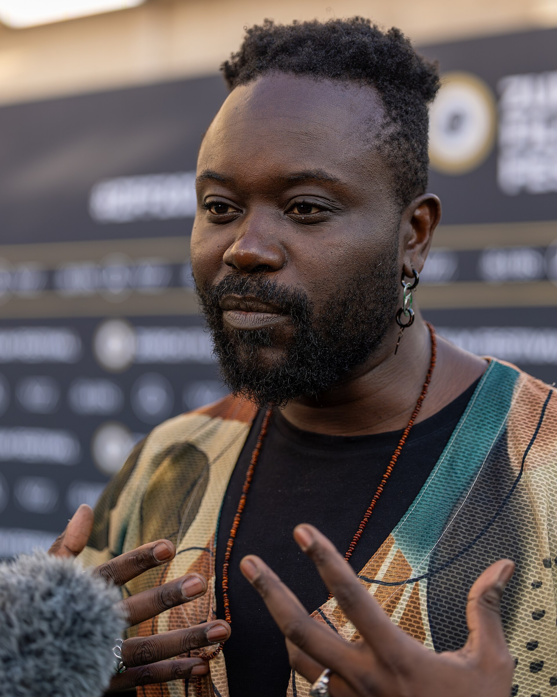 Samson Waithaka on the Green Carpet at the 2025 Zurich Film Festival.