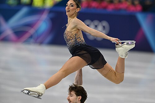 MILAN, ITALY - 16 FEBRUARY 2026: Sara CONTI and Niccolo MACII of Italy compete during the Figure Skating Pair Skating Free Skating at the Olympic Winter Games Milano Cortina 2026 Milano Ice Skating Arena on February 16, 2026 in Milan, Italy