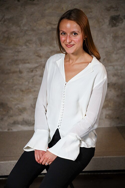 Sarah Brandt at SXSW in March 2024. Taken as part of the WikiPortraits project.