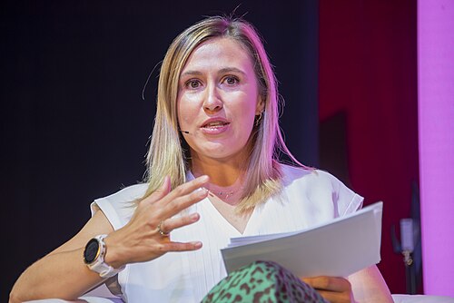 Sarah Dawkins, UK, senior BBC sports journalist, at the SXSW London festival hosted in London, England during June 2025.
