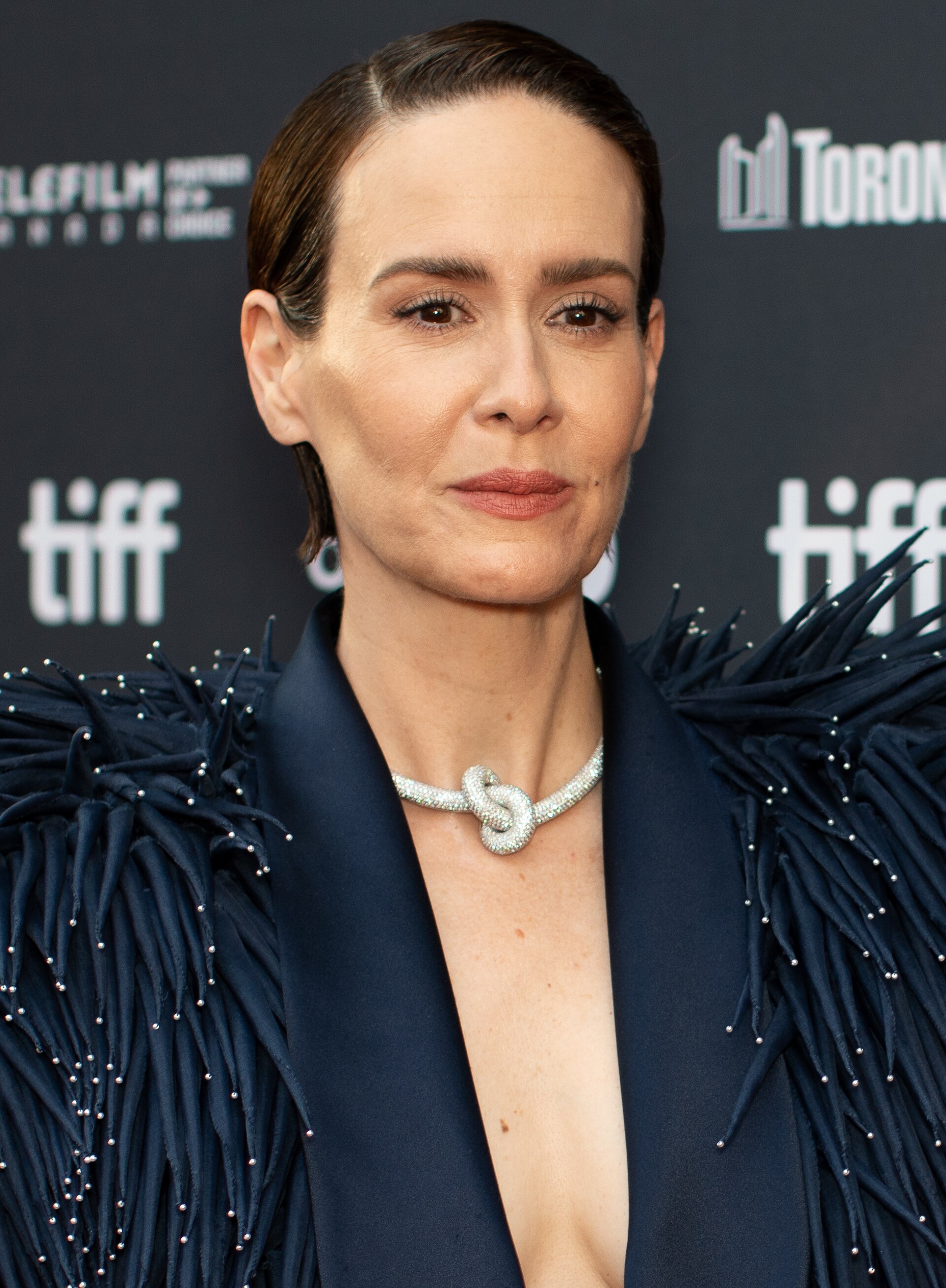 Sarah Paulson, actor in 'Hold Your Breath', at the 2024 Toronto International Film Festival