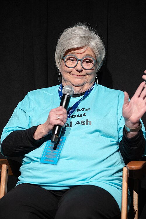 Savan Wilson at 2025 Telluride Film Festival, at a Q&A for the documentary, Sallie's Ashes
