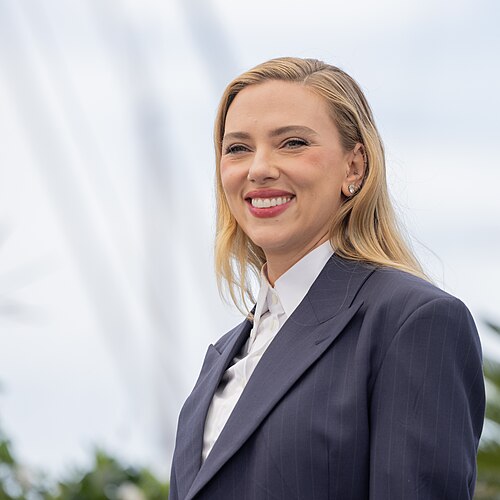 American actress, singer, and film director Scarlett Johansson at the 2025 Cannes Film Festival.