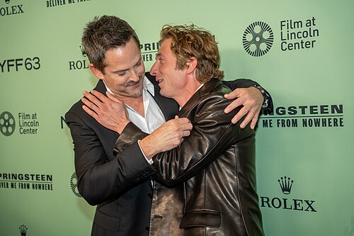 Scott Cooper and Jeremy Allen White at the 63rd annual New York Film Festival at Lincoln Center in 2025 for the film Springsteen: Deliver Me from Nowhere