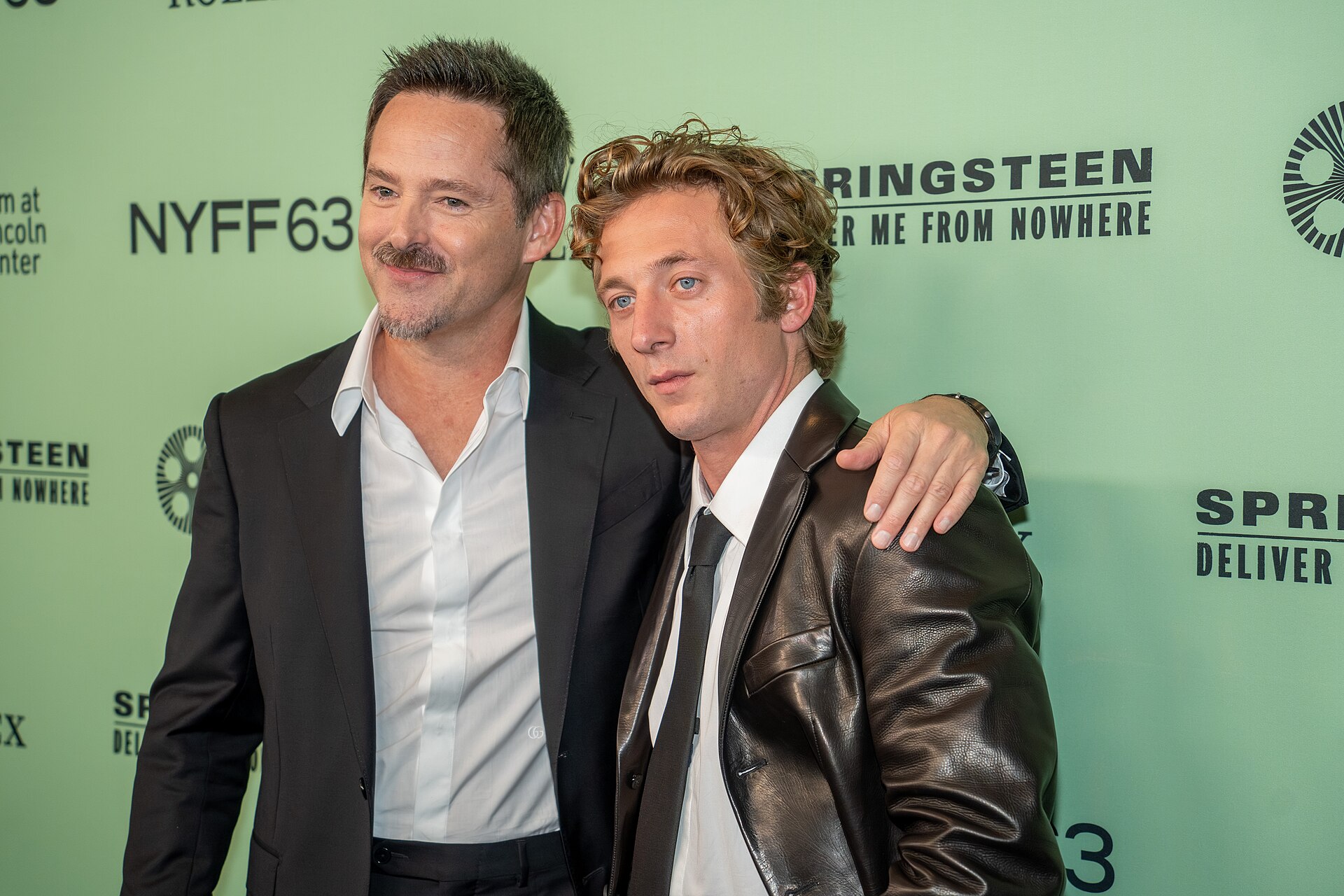 Scott Cooper and Jeremy Allen White at the 63rd annual New York Film Festival at Lincoln Center in 2025 for the film Springsteen: Deliver Me from Nowhere