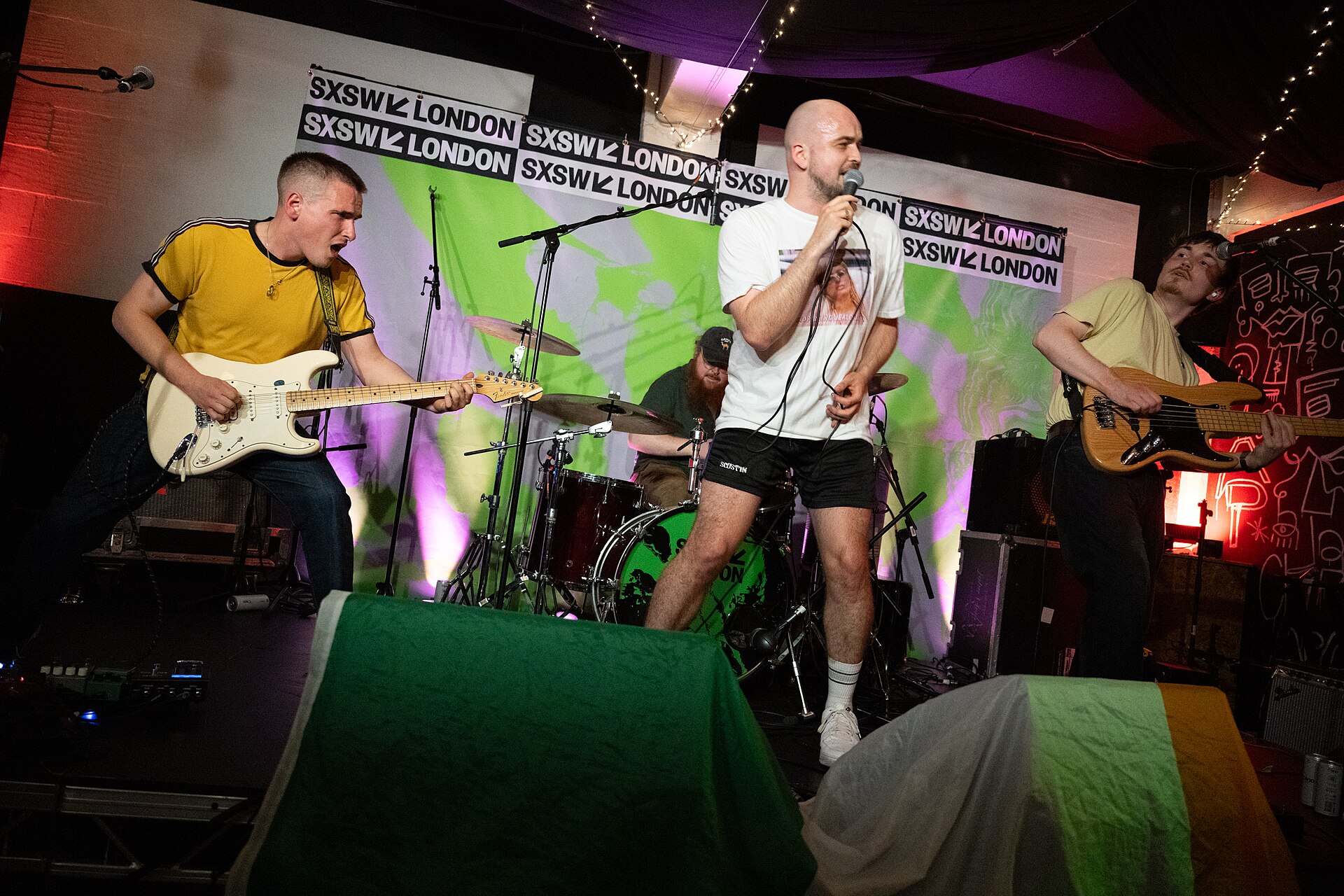 Scustin, band from Bray, Ireland, at the 2025 SXSW London festival in London, England.