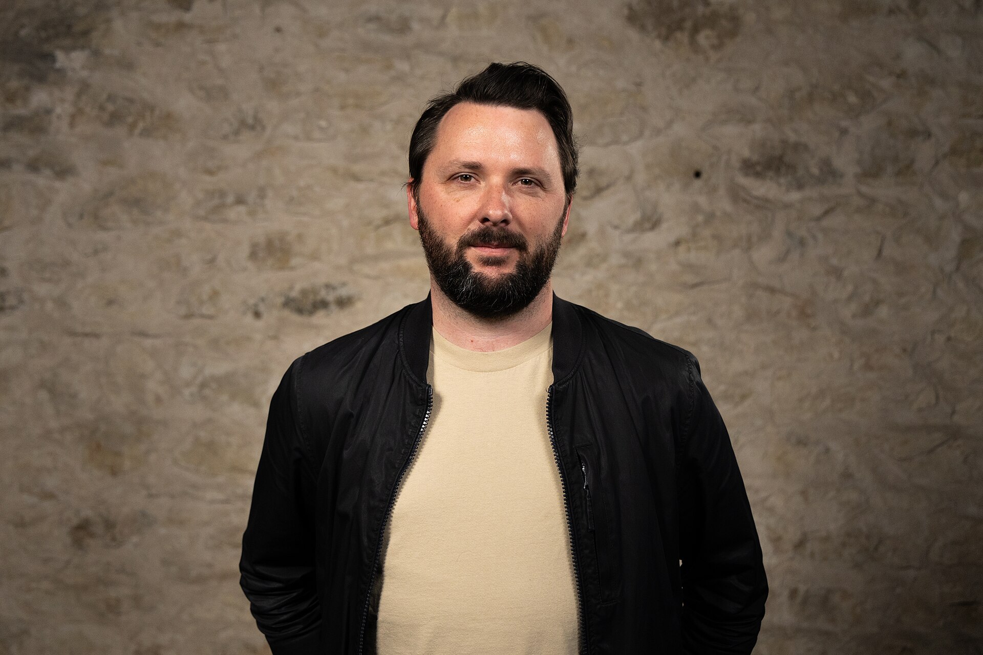 Sean Bugler, Innovation Lead, Metropolitan Transportation Commission, at the WikiPortraits studio at the 2025 SXSW Festival.