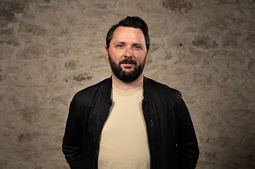 Sean Bugler, Innovation Lead, Metropolitan Transportation Commission, at the WikiPortraits studio at the 2025 SXSW Festival.