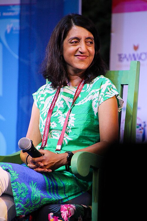 Seema Jayachandran, economist, at the 2025 Jaipur Literature Festival in Jaipur, India.