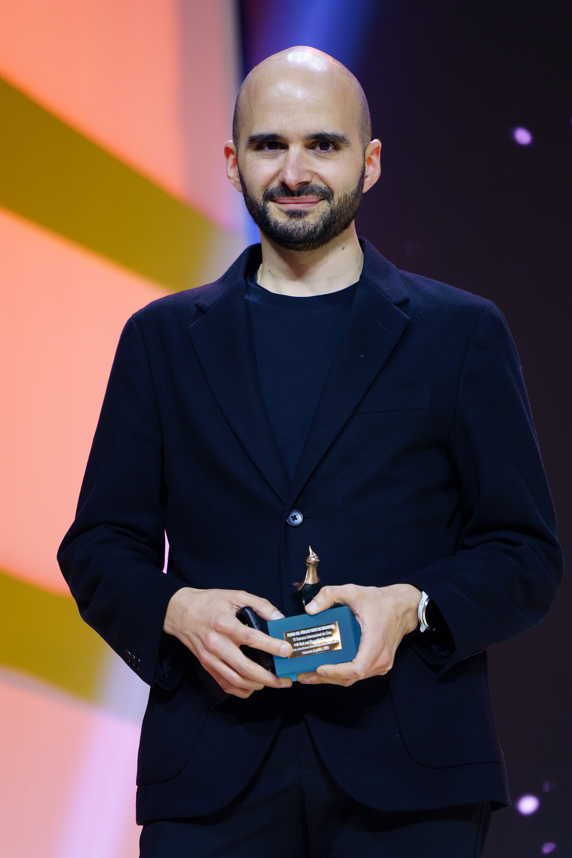 Cyril Aris during the celebration of the Valladolid International Film Festival in 2025