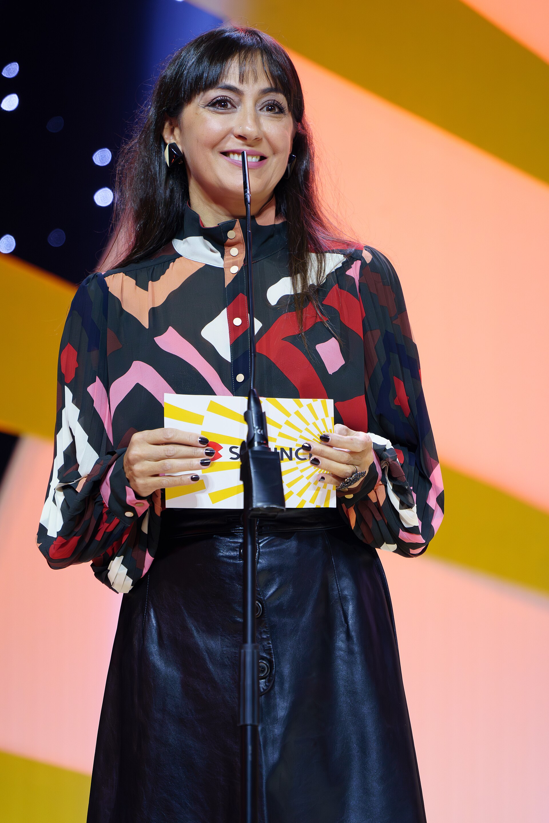 Feyrouz Serhal during the celebration of the Valladolid International Film Festival in 2025