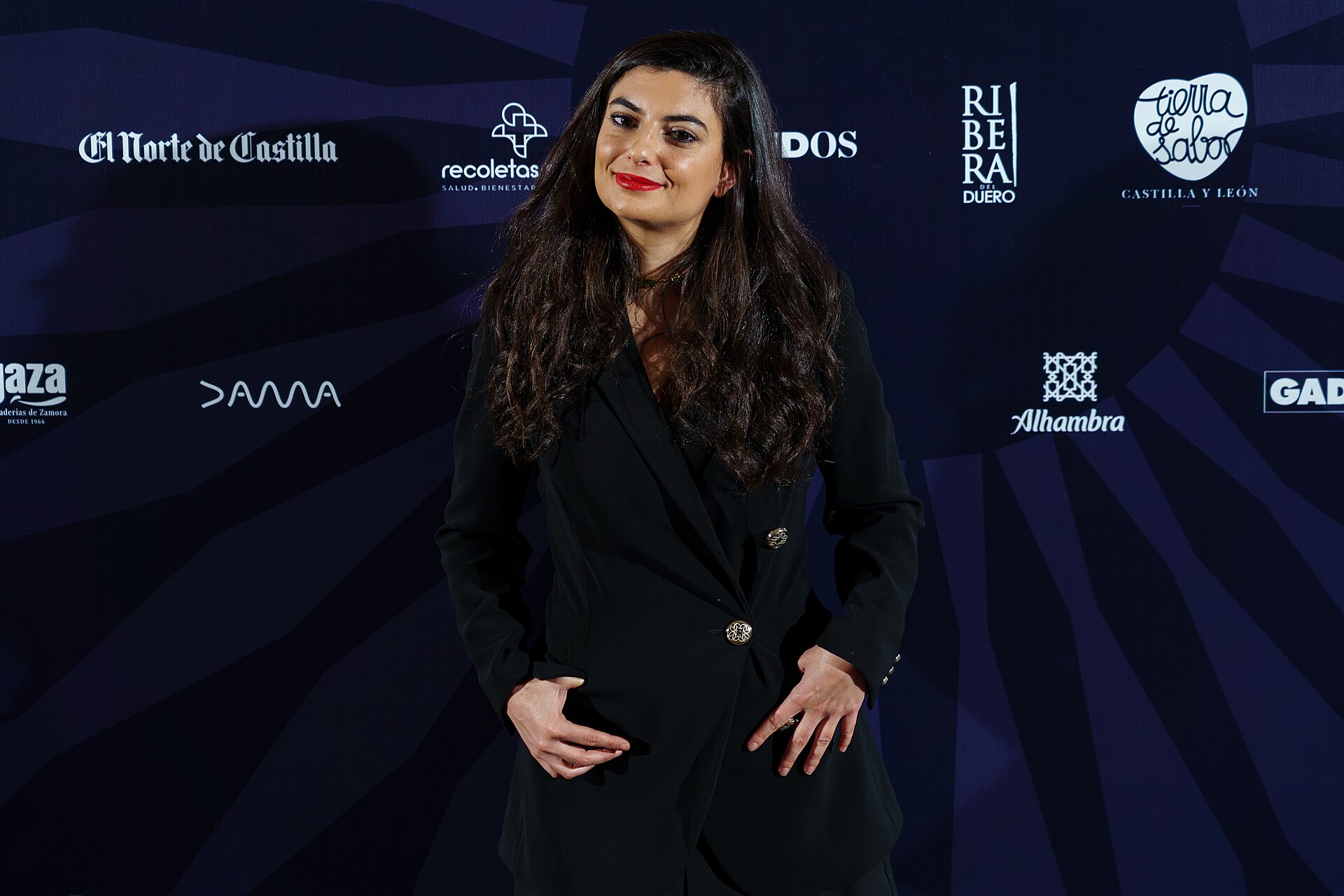Mounia Akl during the celebration of the Valladolid International Film Festival in 2025