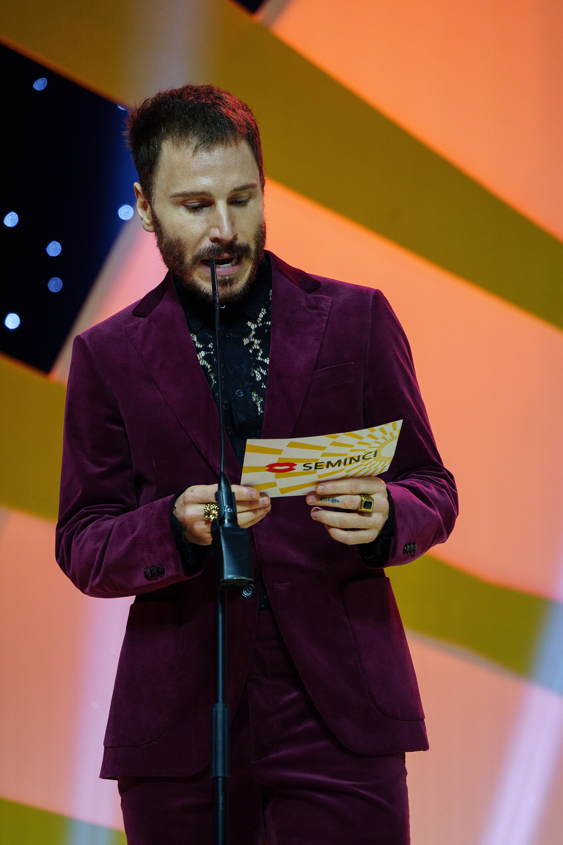 Rubén Ochandiano during the celebration of the Valladolid International Film Festival in 2025