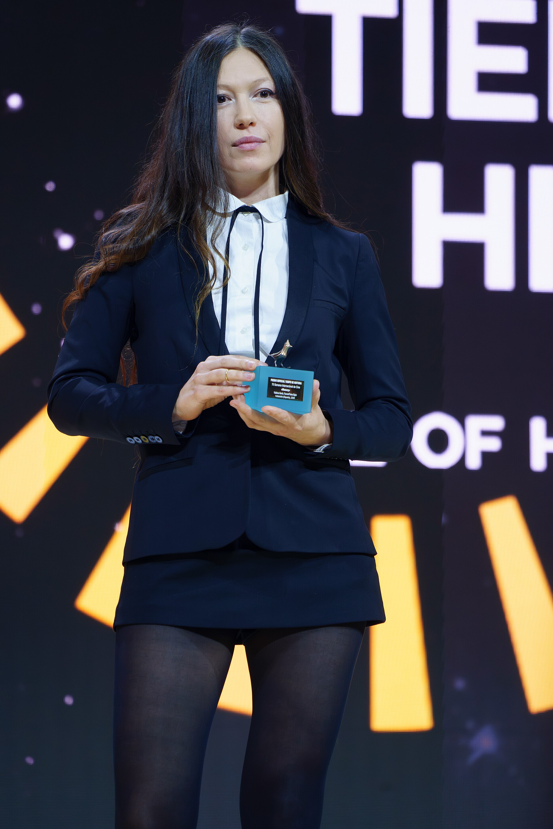 Vladlena Sandu during the celebration of the Valladolid International Film Festival in 2025