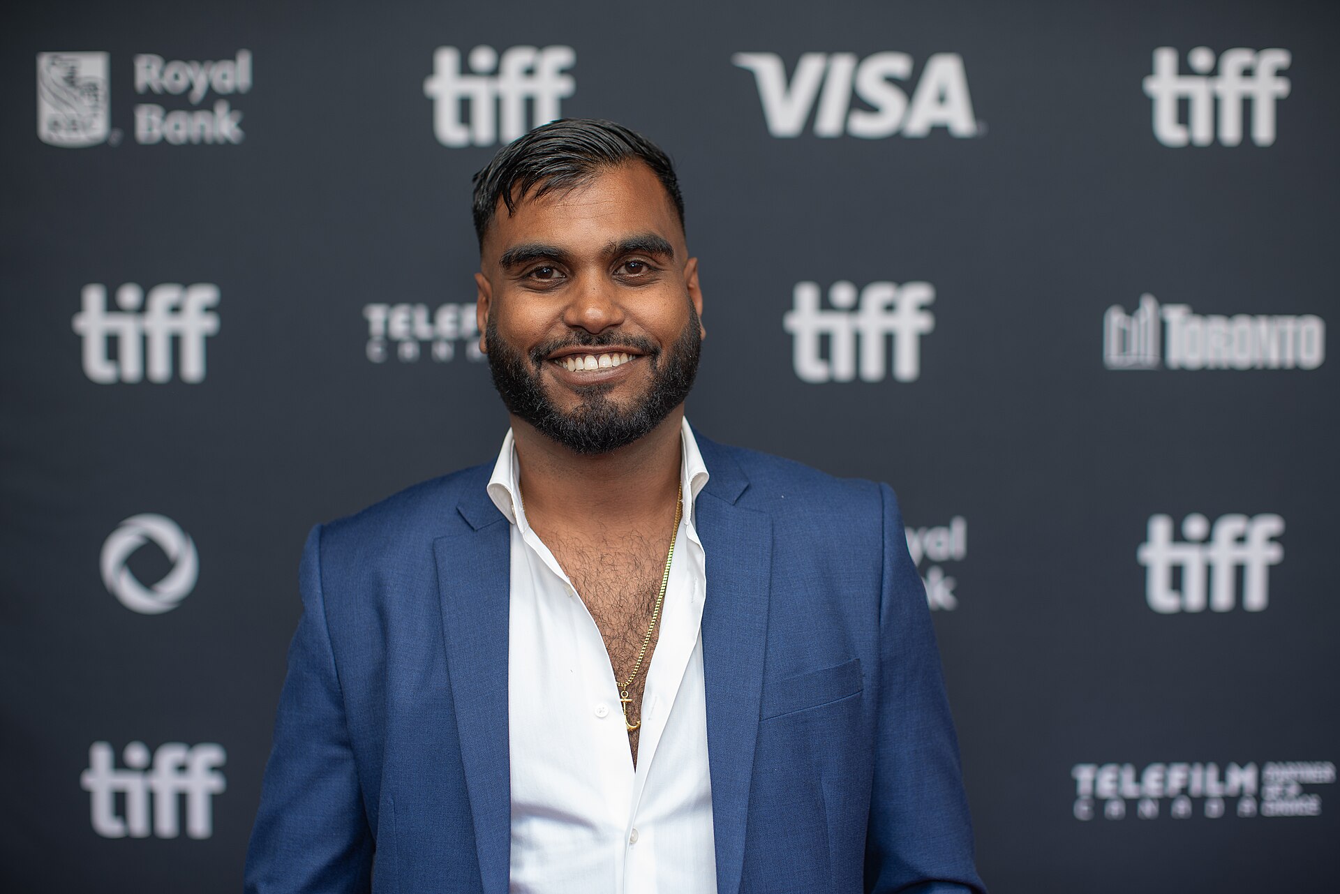 Senthur Sritharan, actor in 'Little Jaffna', at the 2024 Toronto International Film Festival