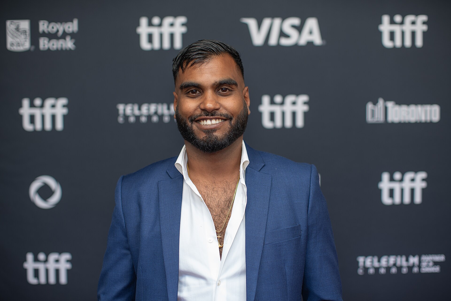 Senthur Sritharan, actor in 'Little Jaffna', at the 2024 Toronto International Film Festival