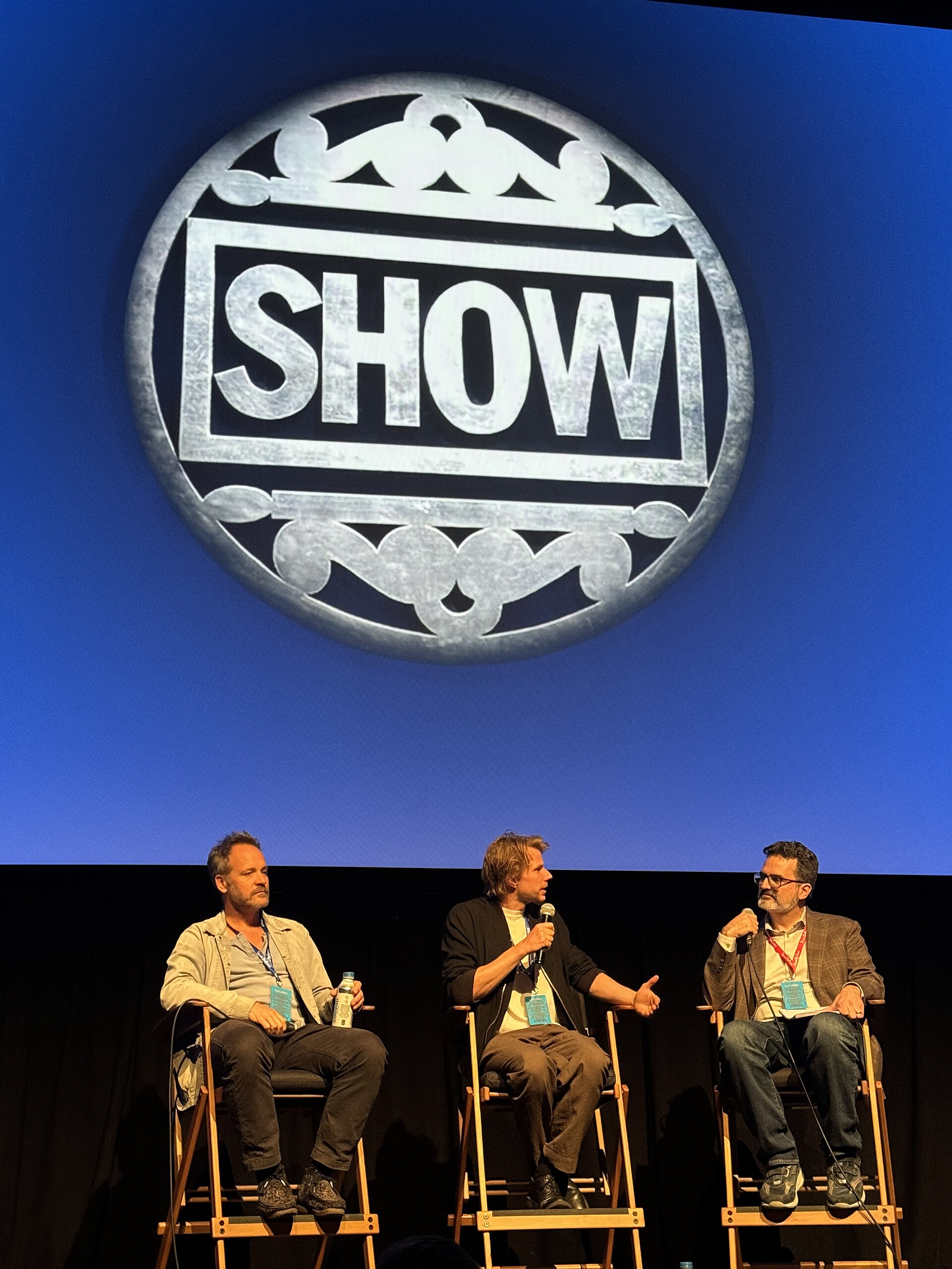 Peter Sarsgaard and Tim Fehlbaum at the 2024 Telluride Film Festival after a screening of the movie, September 5
