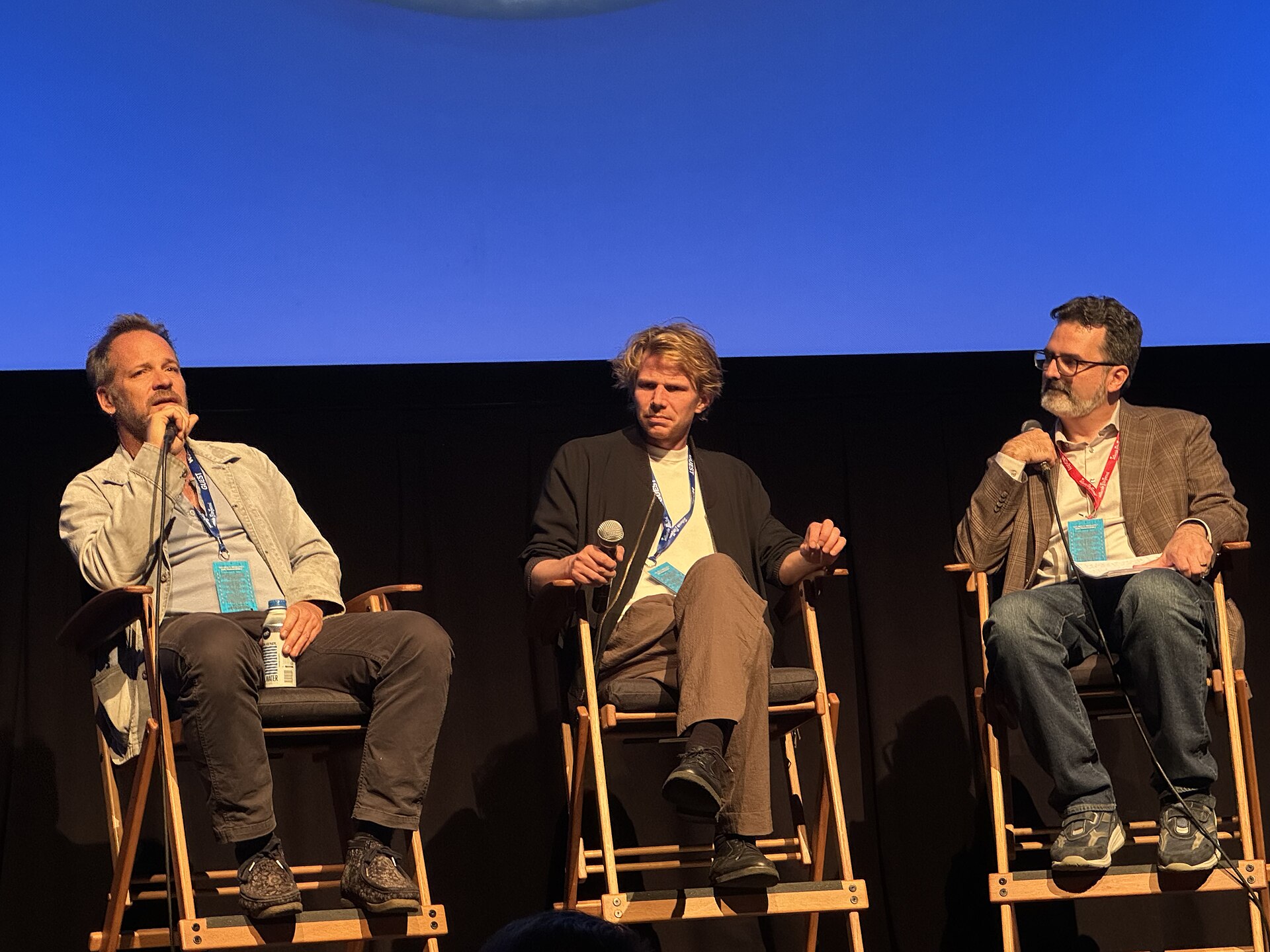 Peter Sarsgaard and Tim Fehlbaum at the 2024 Telluride Film Festival after a screening of the movie, September 5