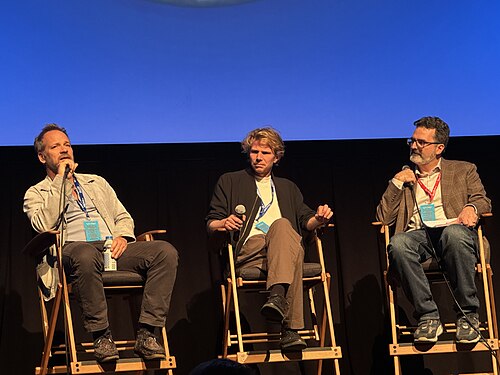 Peter Sarsgaard and Tim Fehlbaum at the 2024 Telluride Film Festival after a screening of the movie, September 5