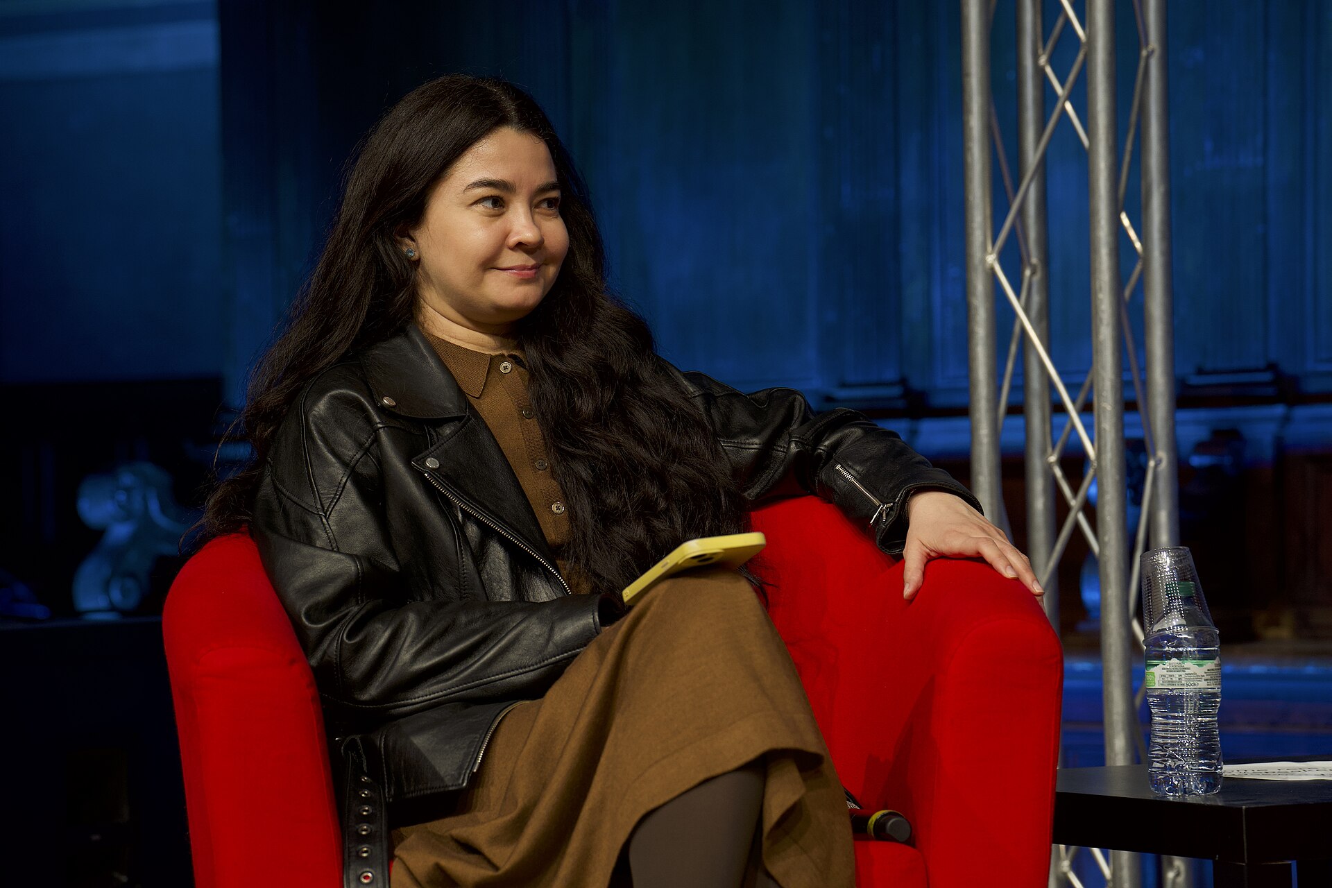 Sevgil Musaieva, editor-in-chief of Ukrainian newspaper Ukrainska Pravda, speaking at the International Journalism Festival 2024 in Perugia, Italy on a panel called Is truth the first casualty of war? How we stand for journalistic freedoms in Ukraine