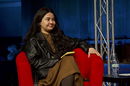 Sevgil Musaieva, editor-in-chief of Ukrainian newspaper Ukrainska Pravda, speaking at the International Journalism Festival 2024 in Perugia, Italy on a panel called Is truth the first casualty of war? How we stand for journalistic freedoms in Ukraine