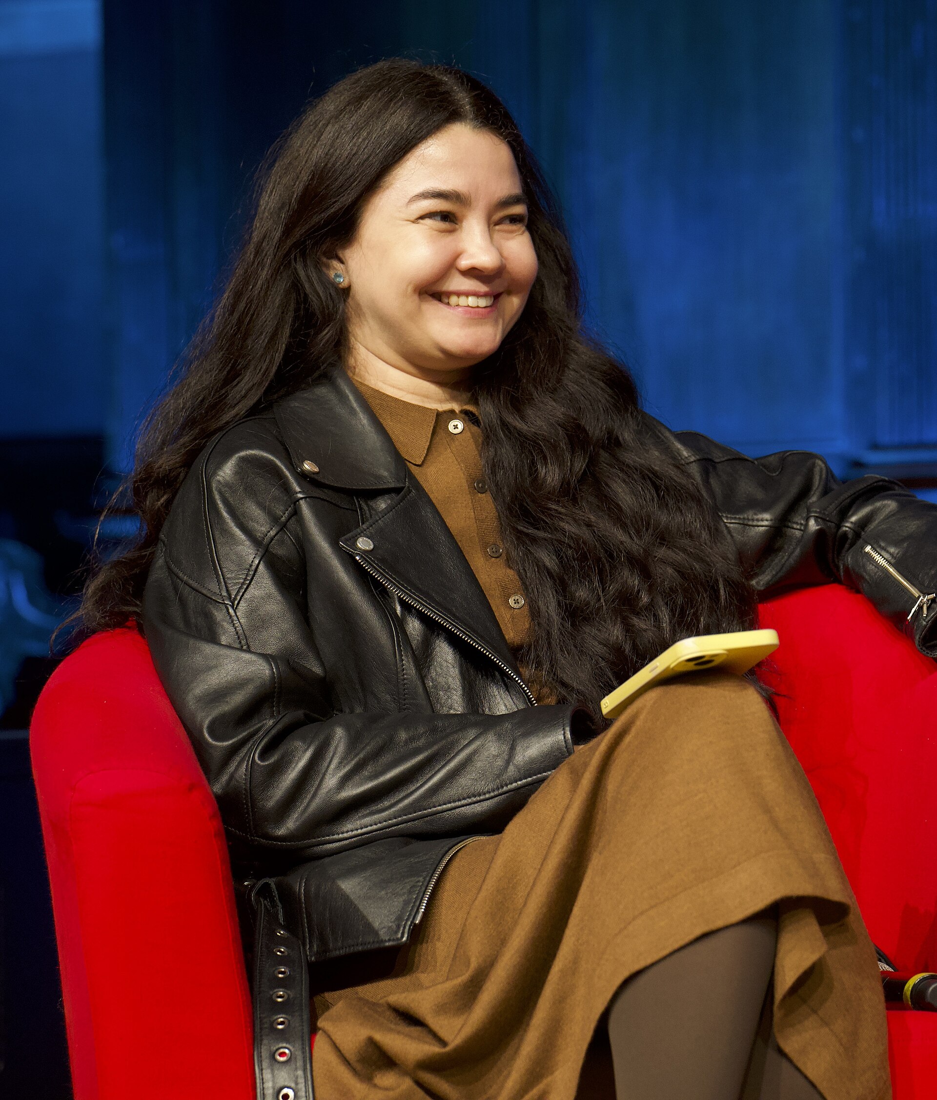 Sevgil Musaieva, editor-in-chief of Ukrainian newspaper Ukrainska Pravda, speaking at the International Journalism Festival 2024 in Perugia, Italy on a panel called Is truth the first casualty of war? How we stand for journalistic freedoms in Ukraine