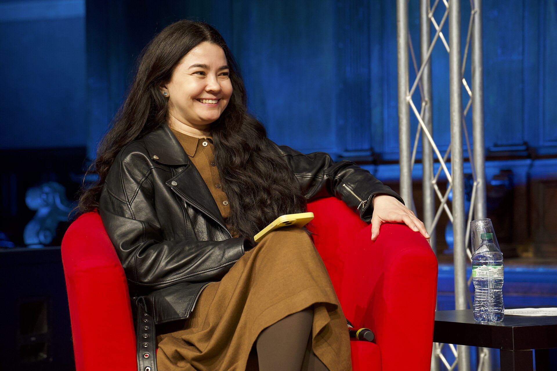 Sevgil Musaieva, editor-in-chief of Ukrainian newspaper Ukrainska Pravda, speaking at the International Journalism Festival 2024 in Perugia, Italy on a panel called Is truth the first casualty of war? How we stand for journalistic freedoms in Ukraine