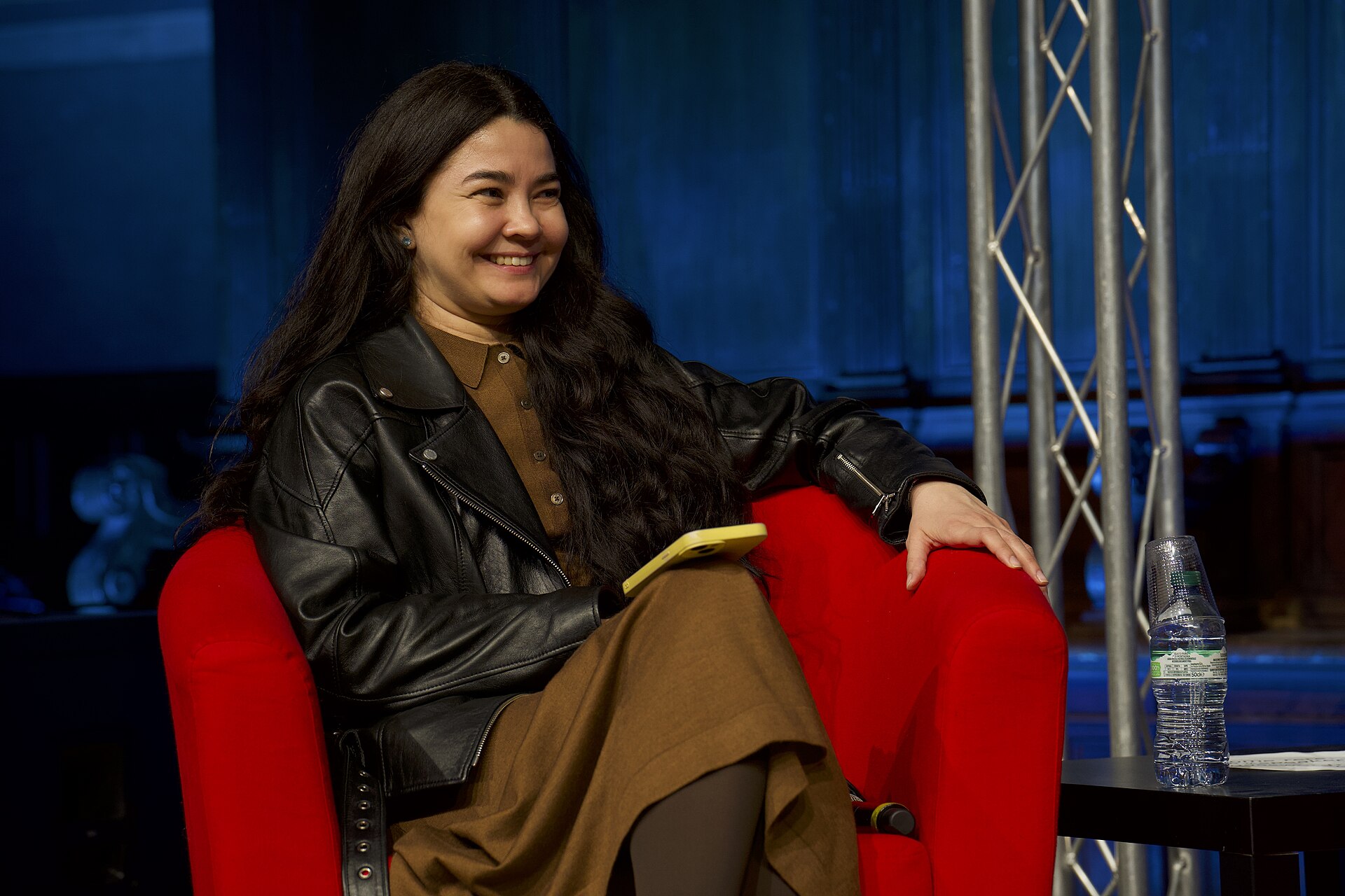 Sevgil Musaieva, editor-in-chief of Ukrainian newspaper Ukrainska Pravda, speaking at the International Journalism Festival 2024 in Perugia, Italy on a panel called Is truth the first casualty of war? How we stand for journalistic freedoms in Ukraine