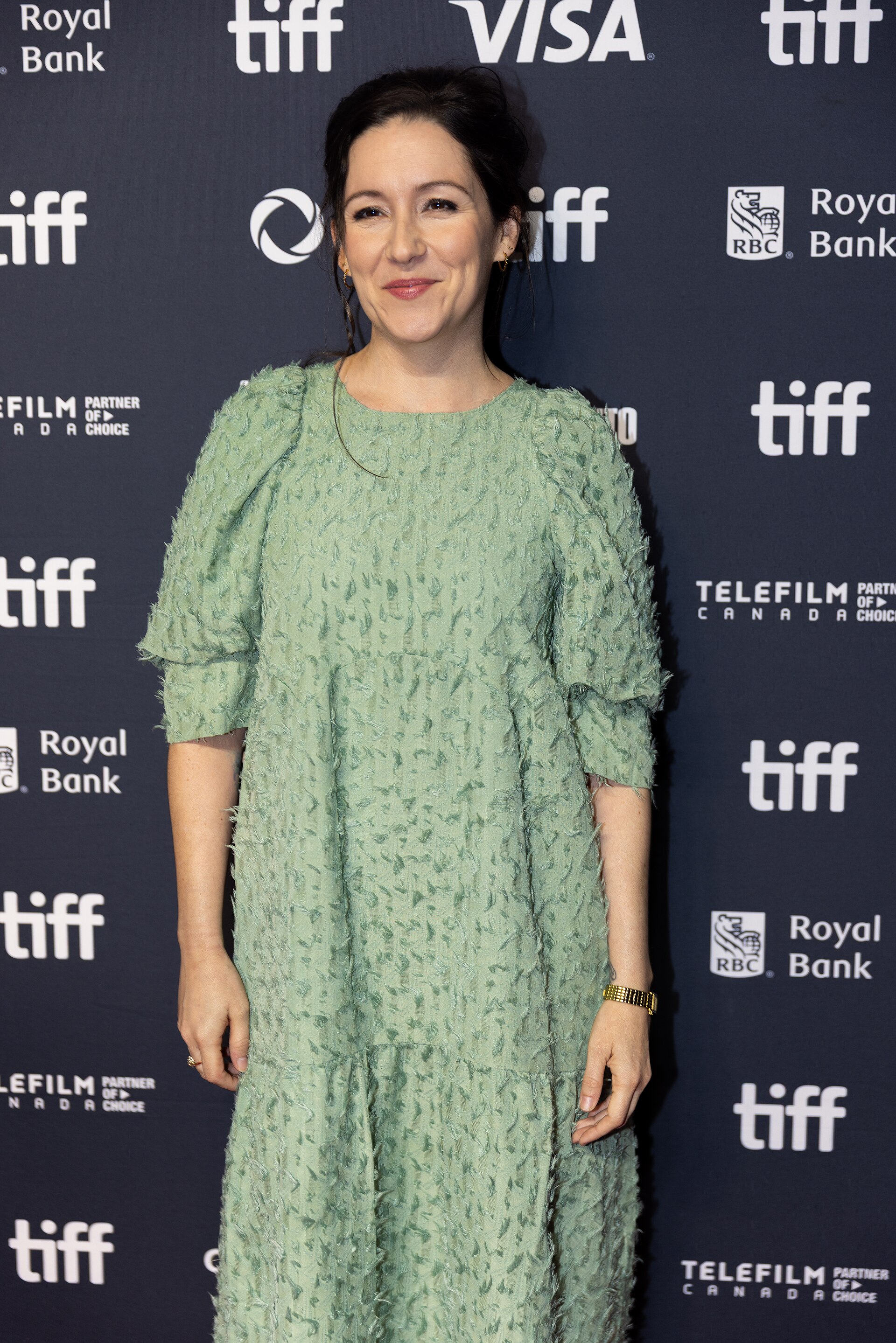Shannon Woodward, actor, at the 2025 Toronto International Film Festival (TIFF) for the movie The Testament of Ann Lee.