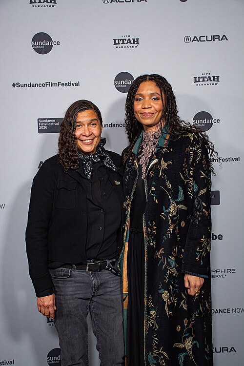 Shari Frilot and Olive Nwosu at the 2026 Sundance Film Festival for LADY.