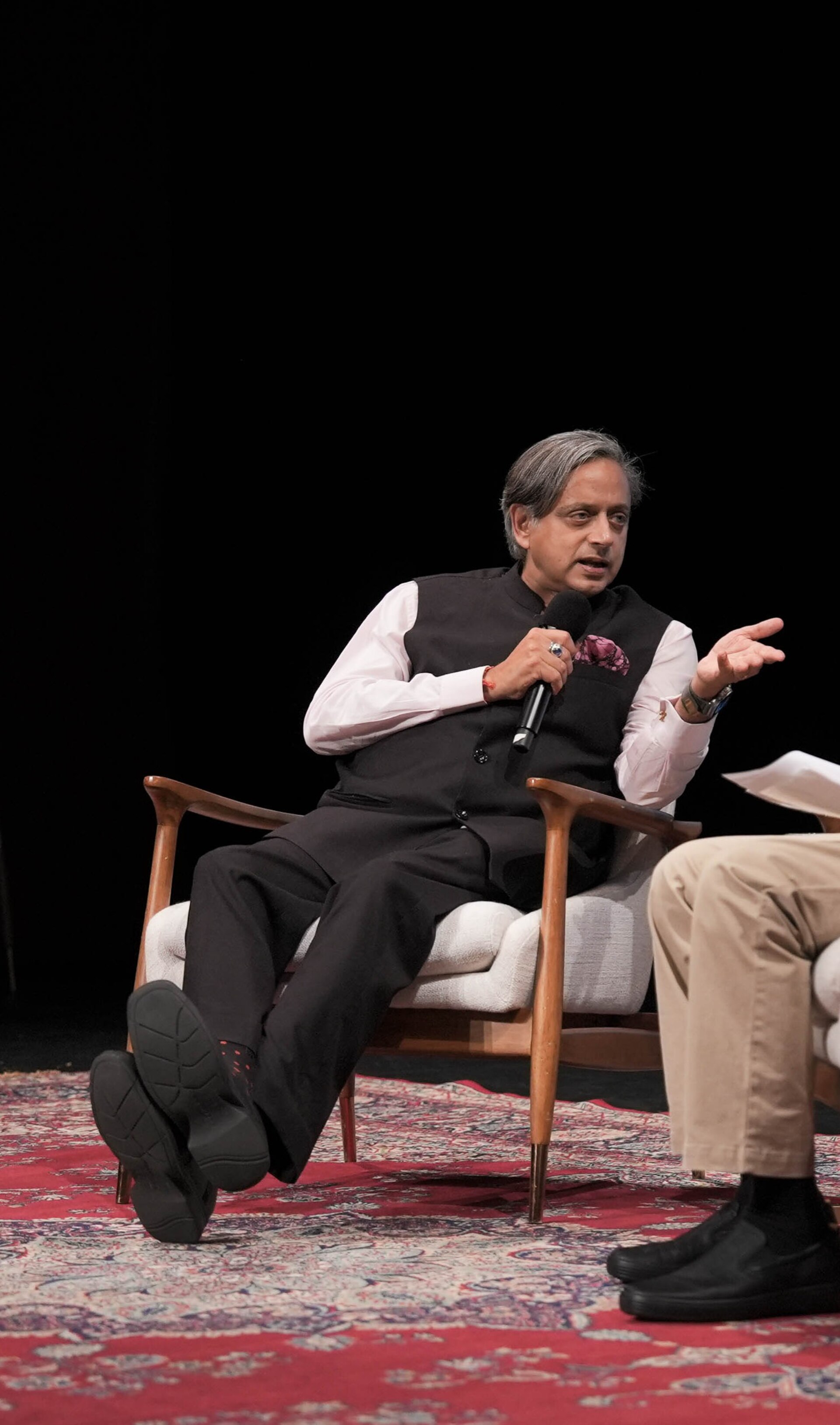 Shashi Tharoor, writer, at the 2024 Jaipur Literary Festival USA, New York in New York City
