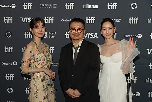 Shin Hyeon-bin, Yeon Sang-ho, Han Ji-hyun at 2025 Toronto International Film Festival