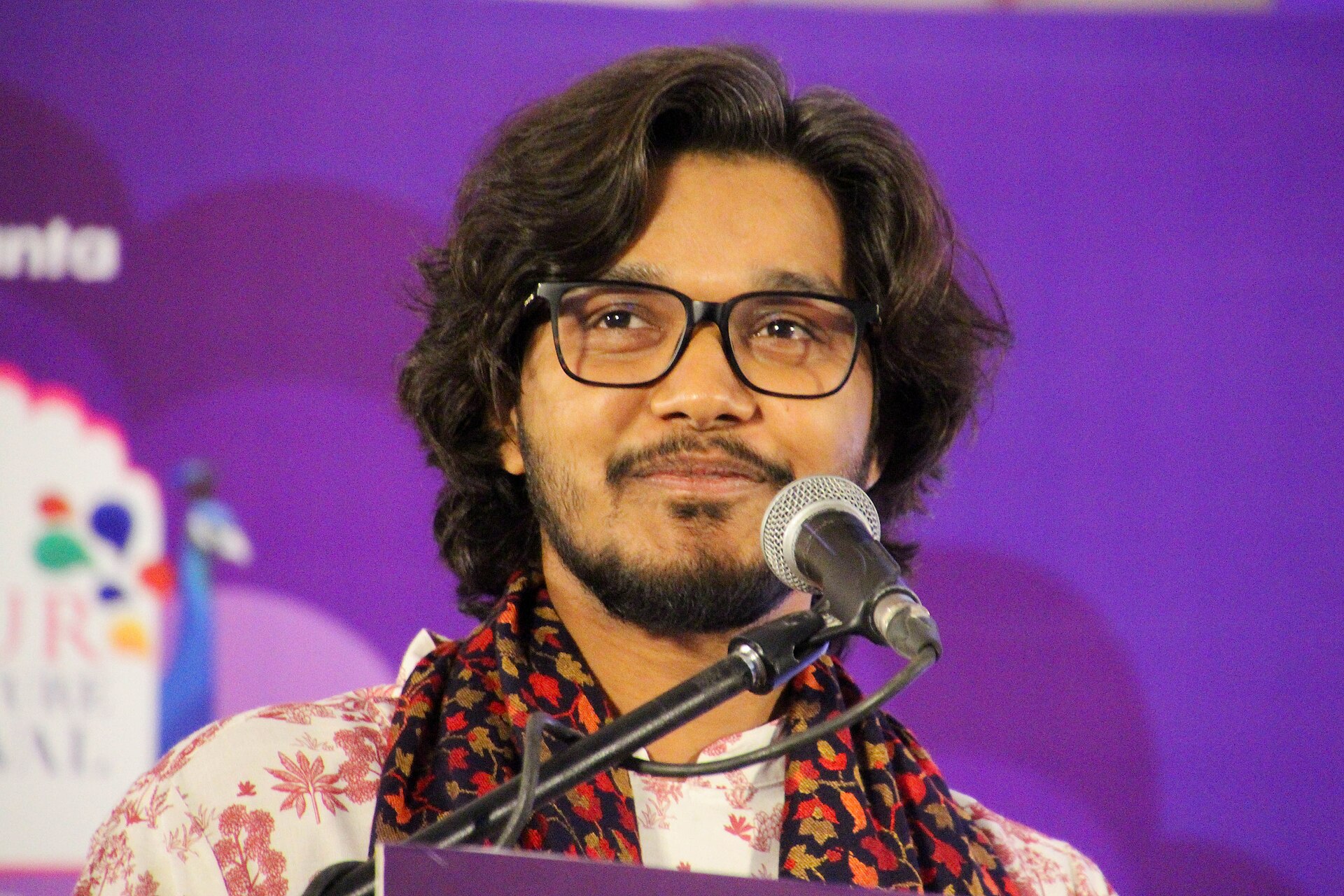 Shubham Shyam, poet, at the 2025 Jaipur Literature Festival in Jaipur, India.