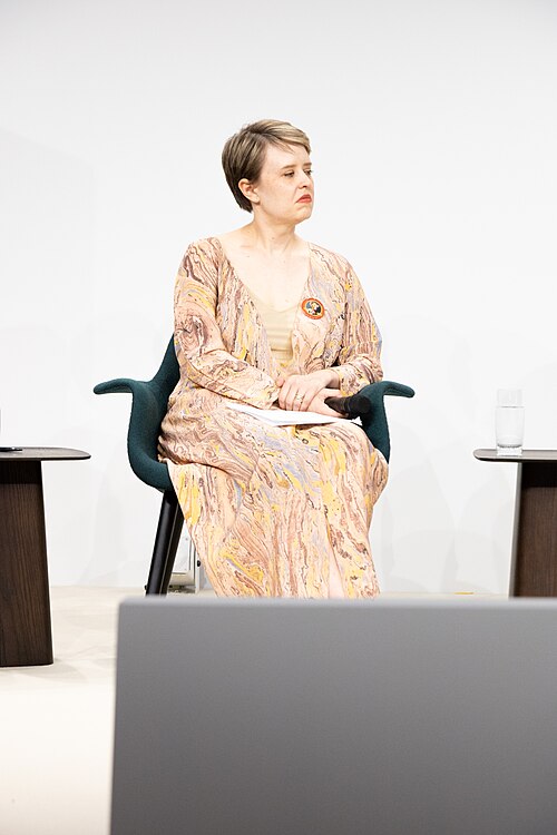 Sophia Belsheim, Director of Art + Practice, at the Art Basel international art fair in Basel, Switzerland in June 2025.