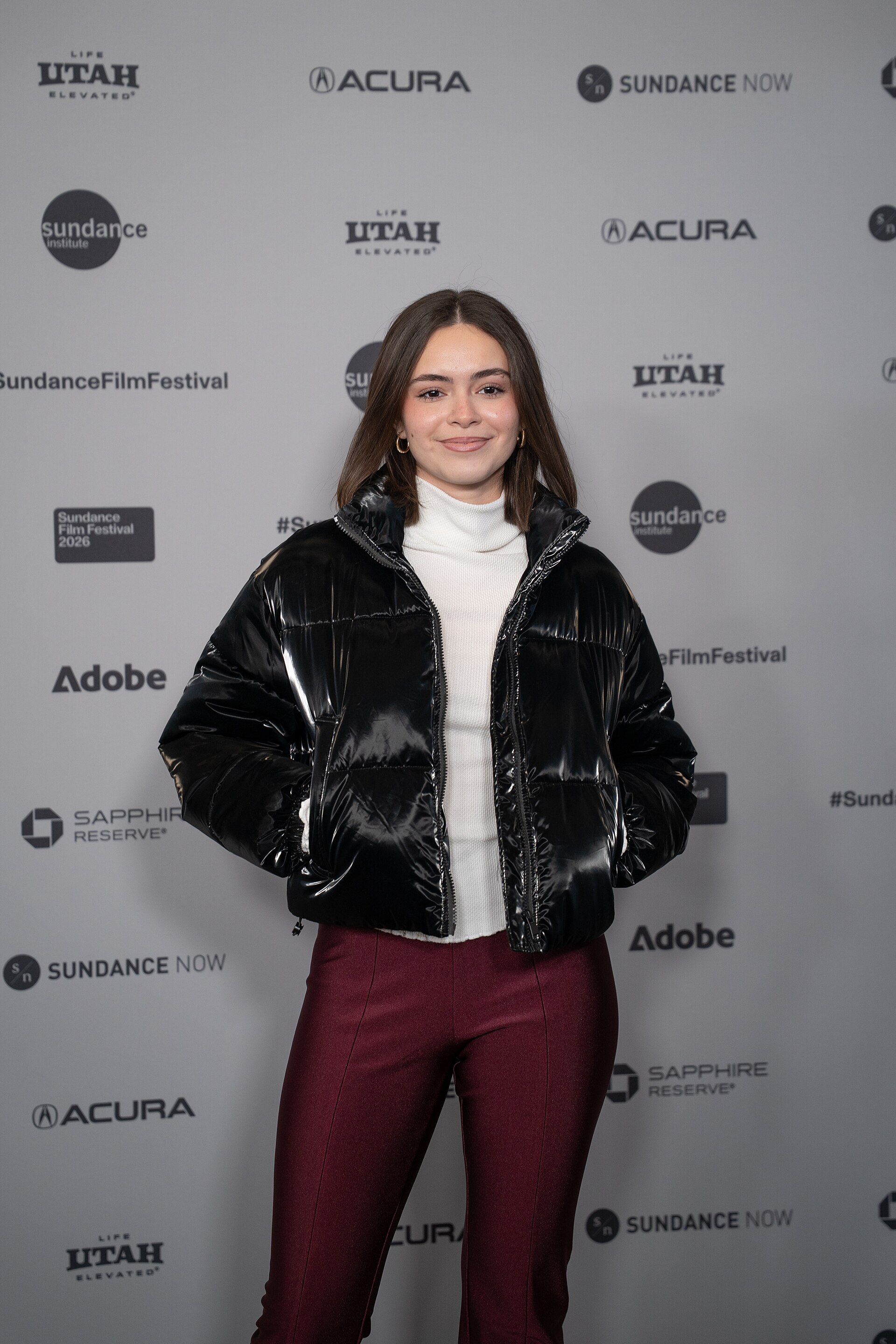 Sophia Torres (actress) at the premiere for Run Amok at Sundance Film Festival 2026.