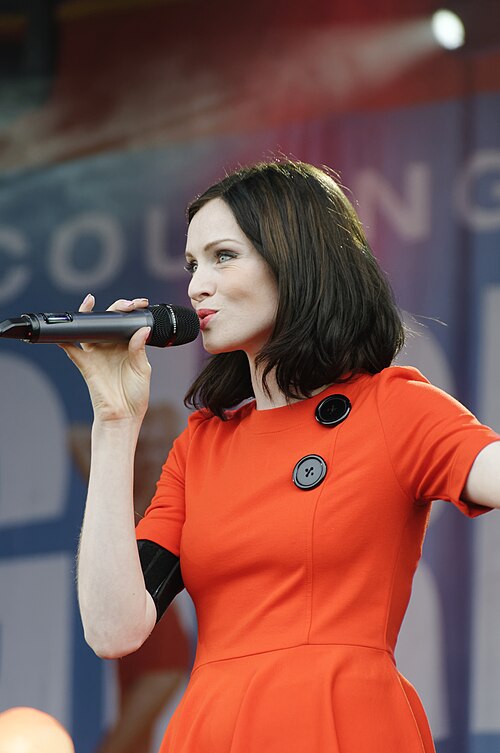 Audley End, Essex. 07 16 2011. Singer Sophie Ellis Bextor performs on stage at Audley End Picnic Concert on July 16, 2011